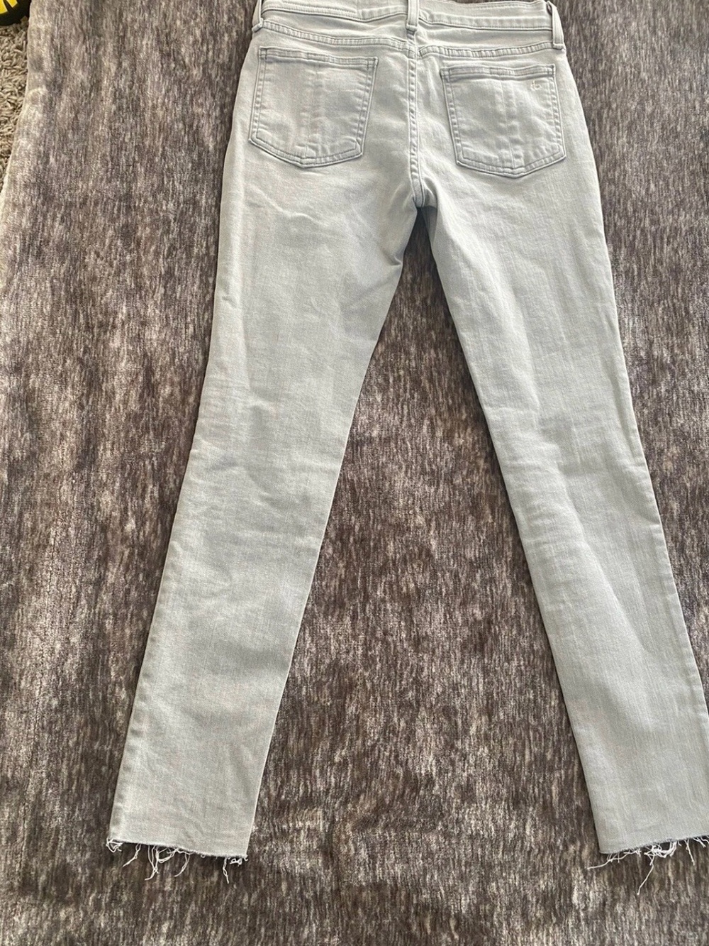 rag & bone Light Gray Skinny High-Rise Jeans